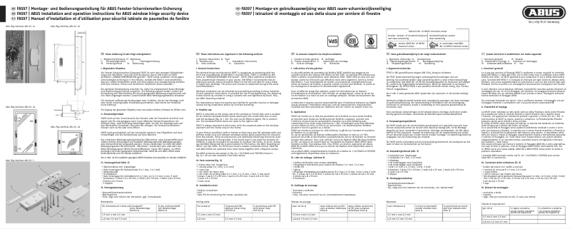Image de la première page du manuel de l'appareil ABFS11780