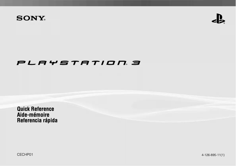 Page 1 de la notice Manuel utilisateur Sony PS3