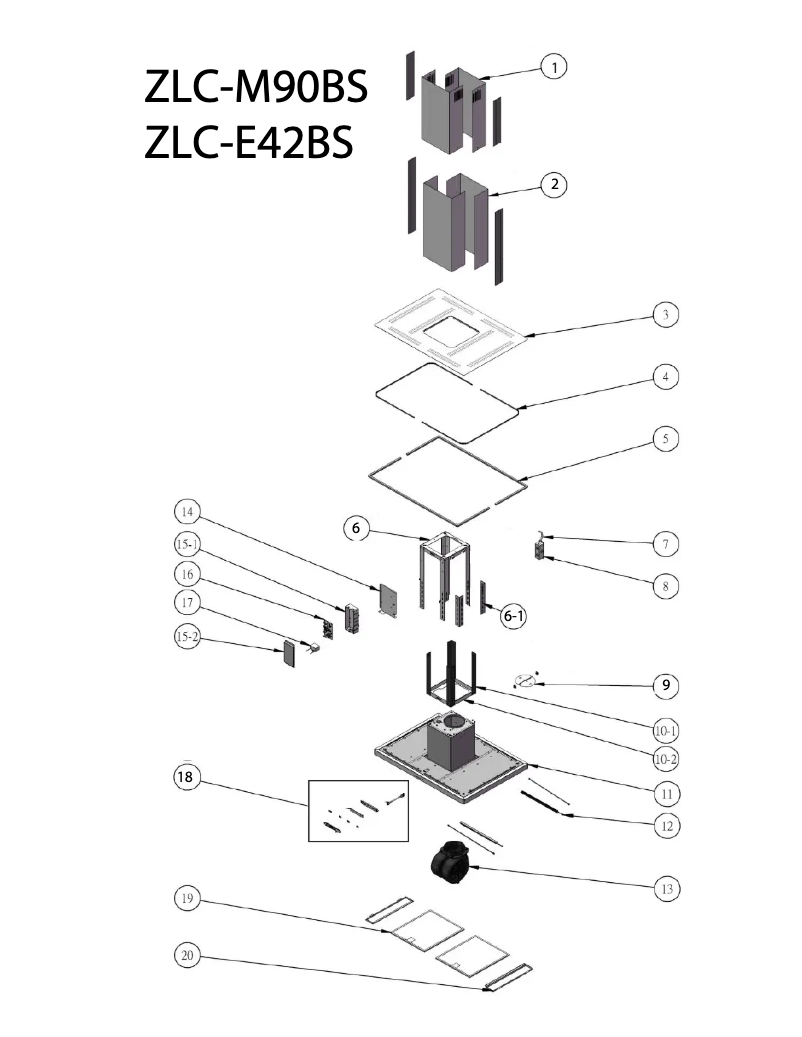 Page n°1 - Schéma de câblage Zephyr ZLCM90BS