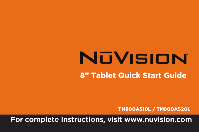 Image de la première page du manuel de l'appareil TM800A520L