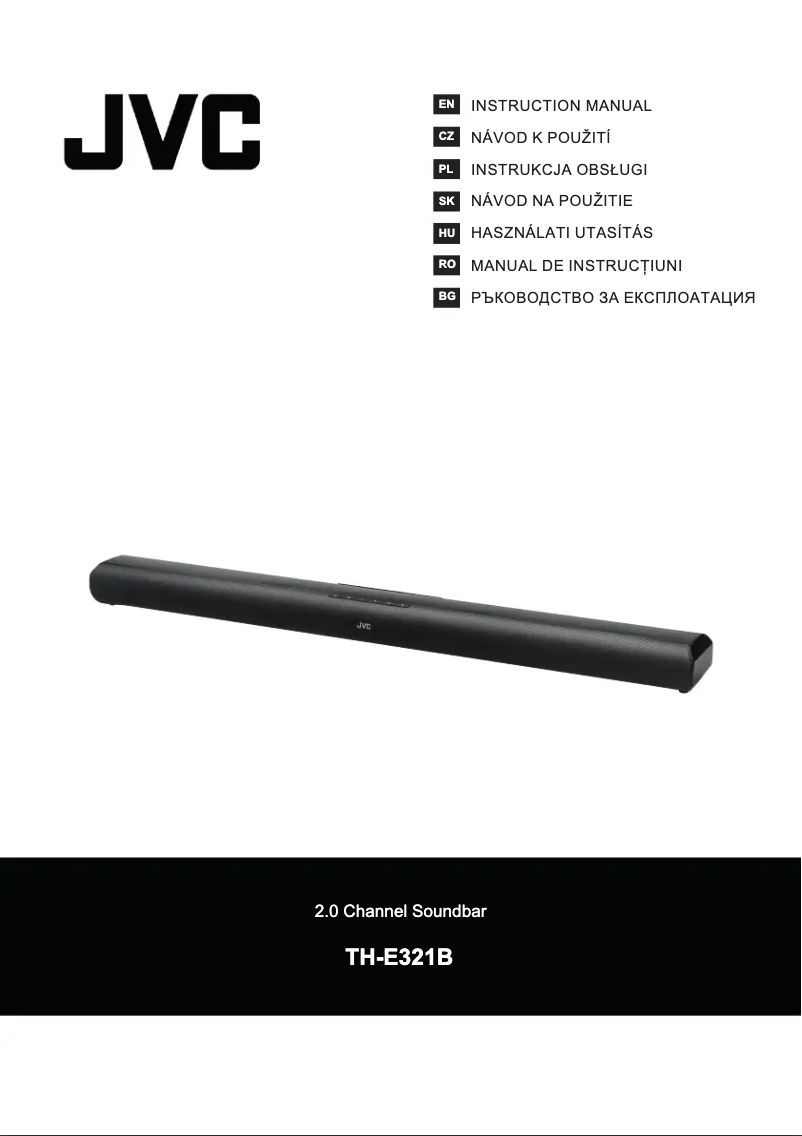 Page n°1 - Manuel utilisateur JVC TH-E321B