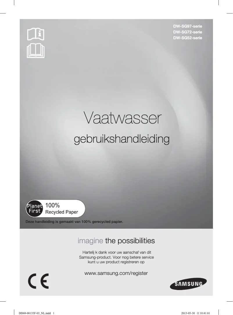 Page n°1 - Manuel utilisateur Samsung DW-SG720