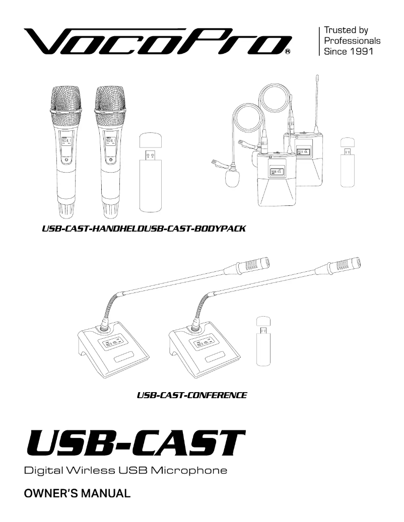 Image de la première page du manuel de l'appareil USB-Cast-Handled