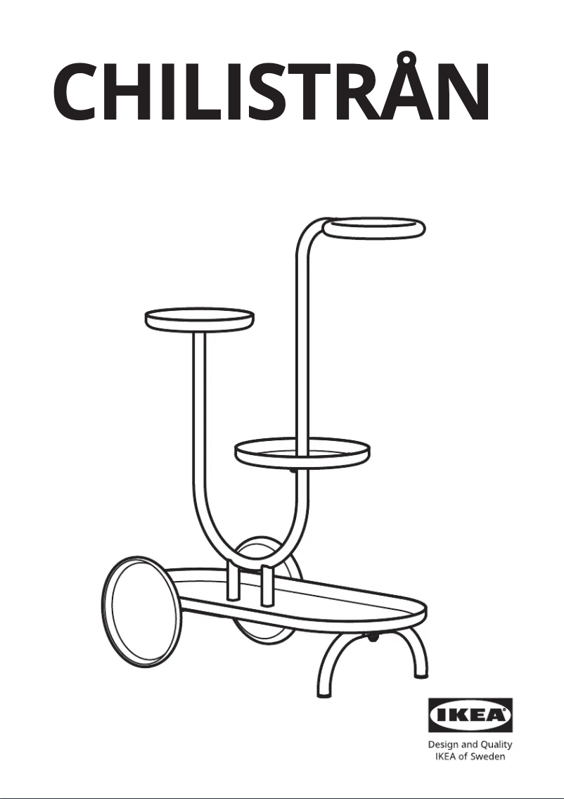 Page 1 de la notice Manuel utilisateur Ikea CHILISTRÅN 104.922.43