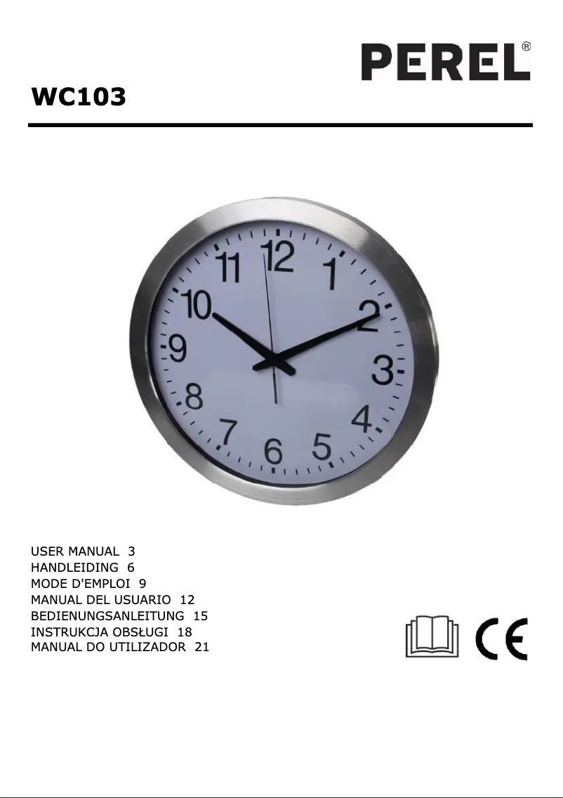 Page n°1 - Manuel utilisateur Perel WC103