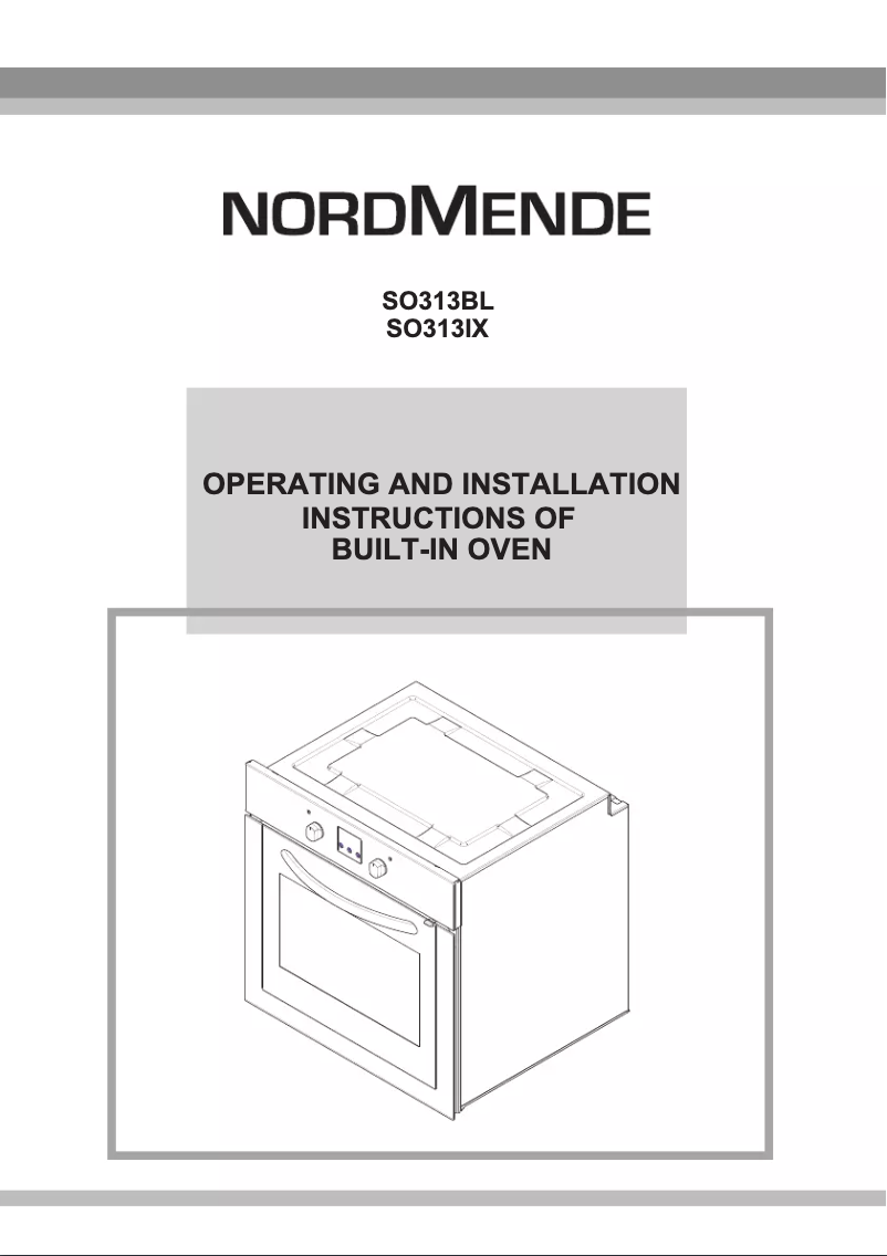 Image de la première page du manuel de l'appareil SO313BL