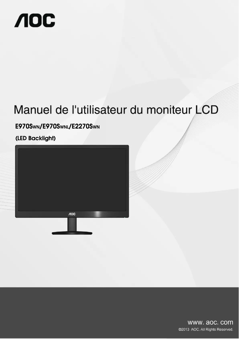 Page n°1 - Mode d'emploi AOC e2270Swn