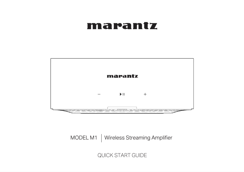 Image de la première page du manuel de l'appareil Model M1