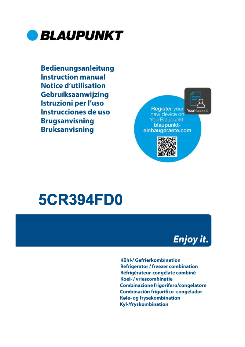 Page 1 de la notice Guide d'installation Blaupunkt 5CR394FD0