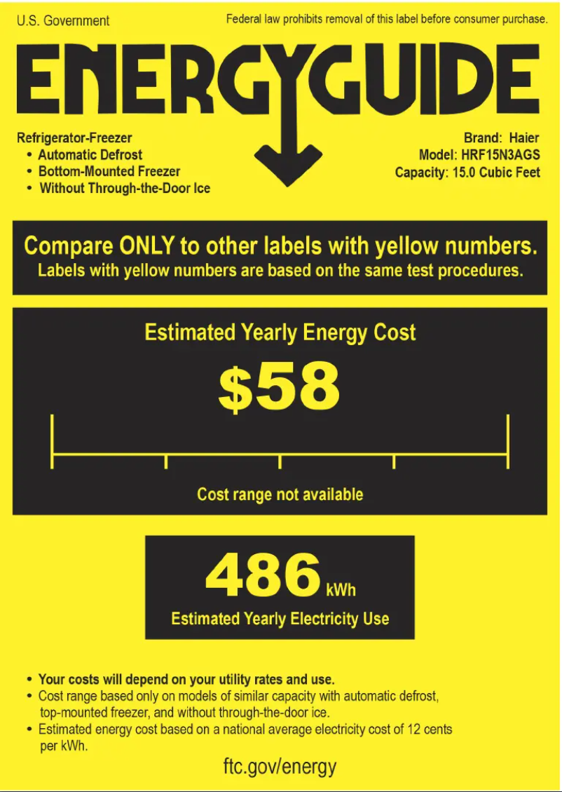 Image de la première page du manuel de l'appareil HRF15N3AGS