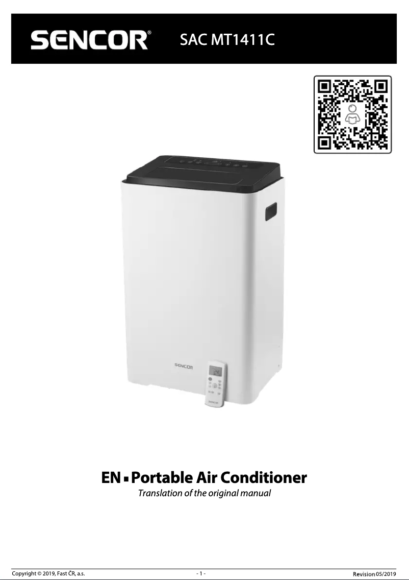 Image de la première page du manuel de l'appareil SAC MT1411C