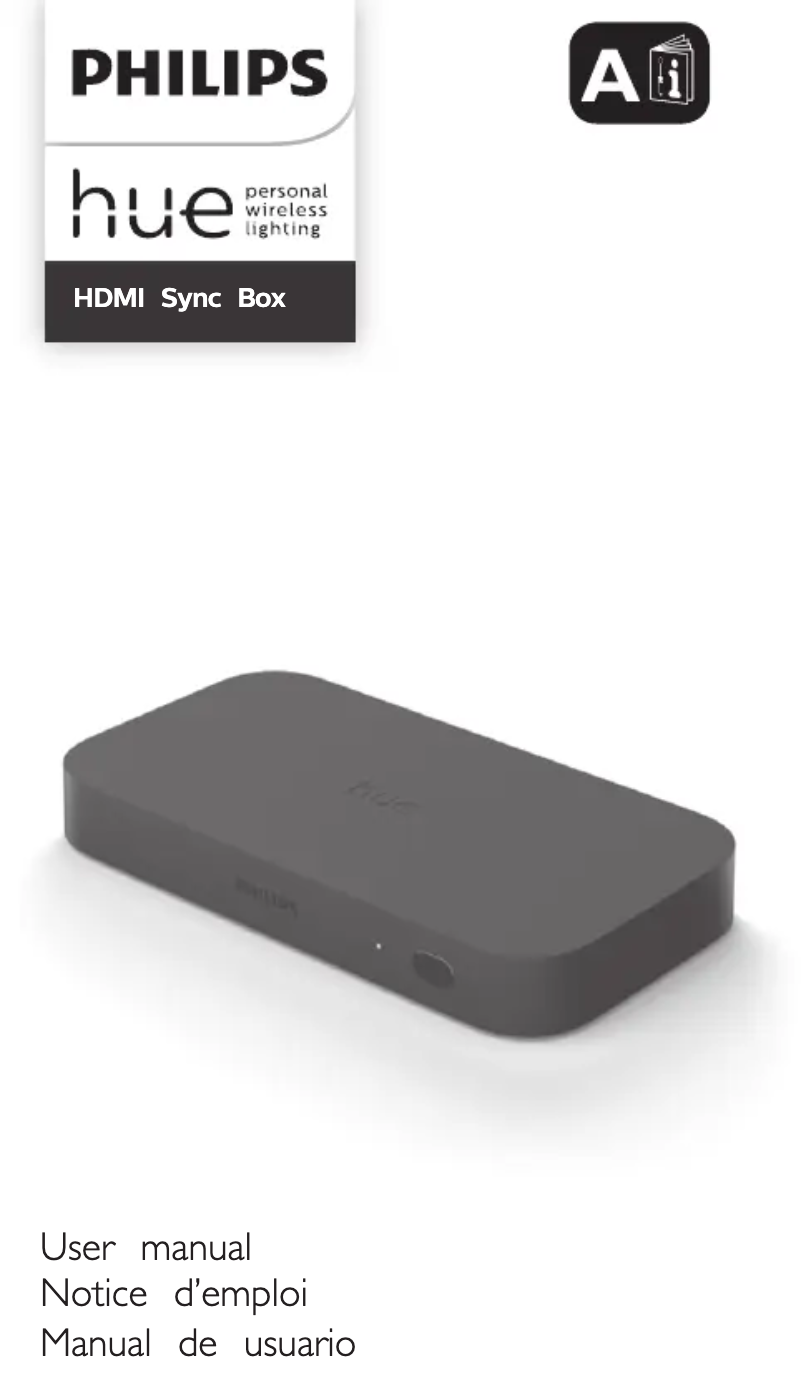Page n°1 - Manuel utilisateur Philips Hue Play HDMI Sync Box