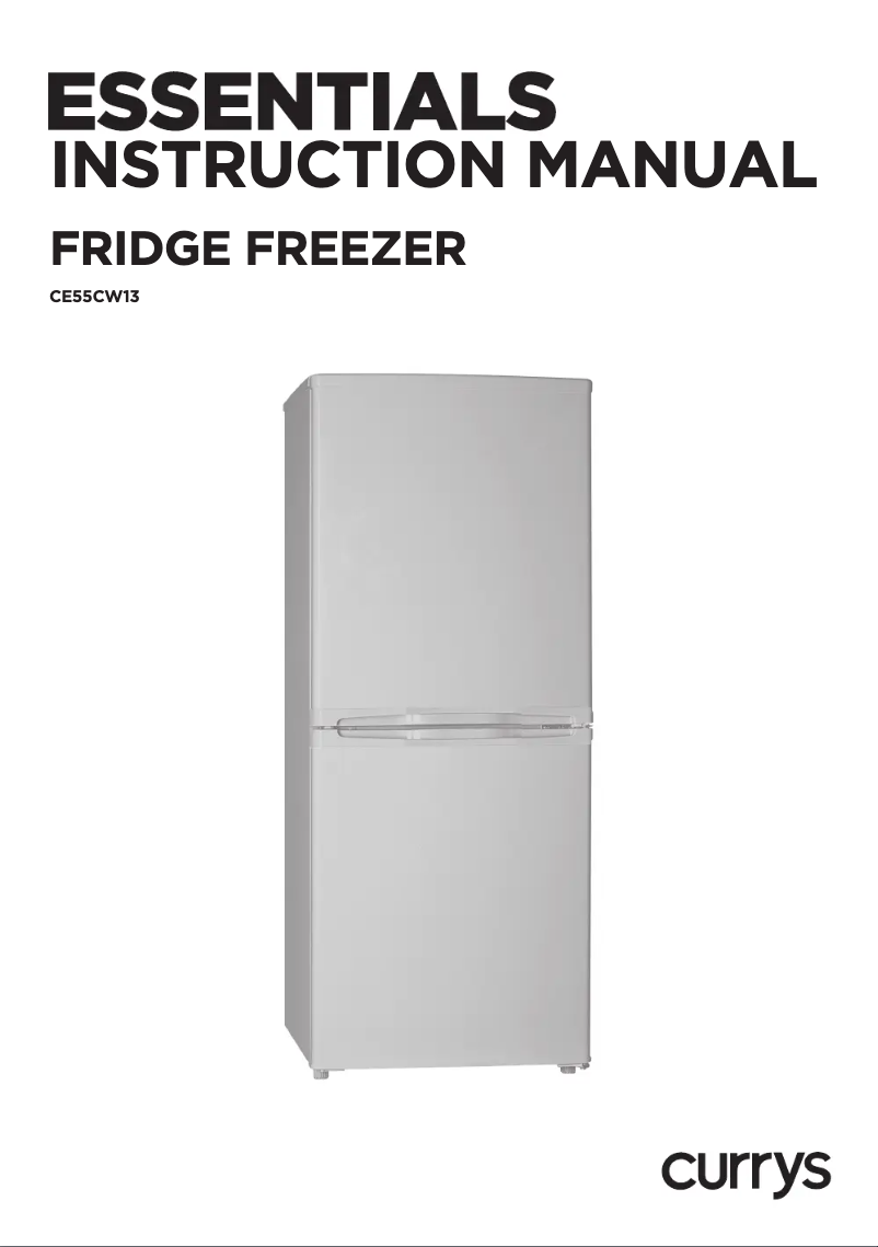 Page 1 de la notice Manuel utilisateur Currys Essentials CE55CW13