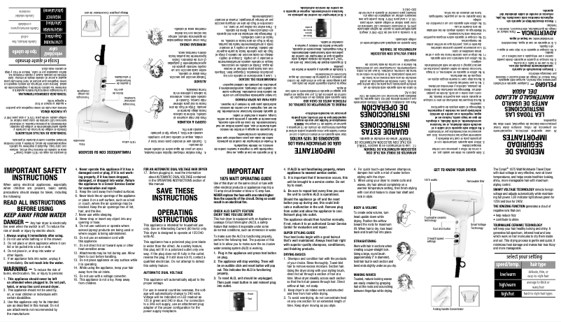 Page 1 de la notice Manuel utilisateur Conair 420N