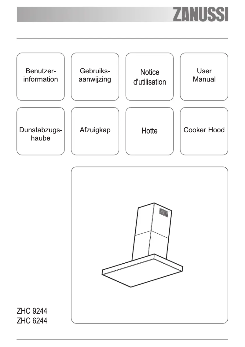 Page n°1 - Manuel utilisateur Zanussi ZHC9244X