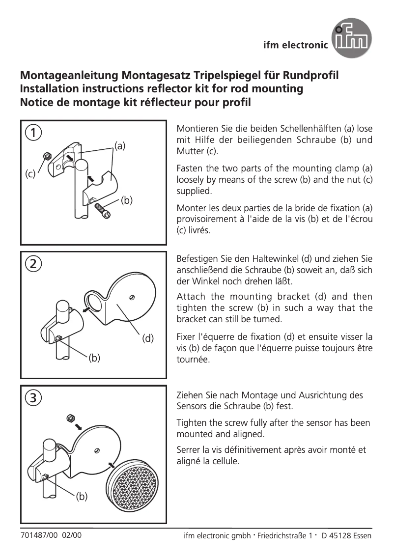 Page n°1 - Manuel utilisateur IFM E20909