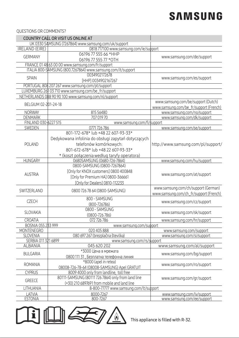 Page 1 de la notice Manuel utilisateur Samsung AR09NXPDPWKNEE