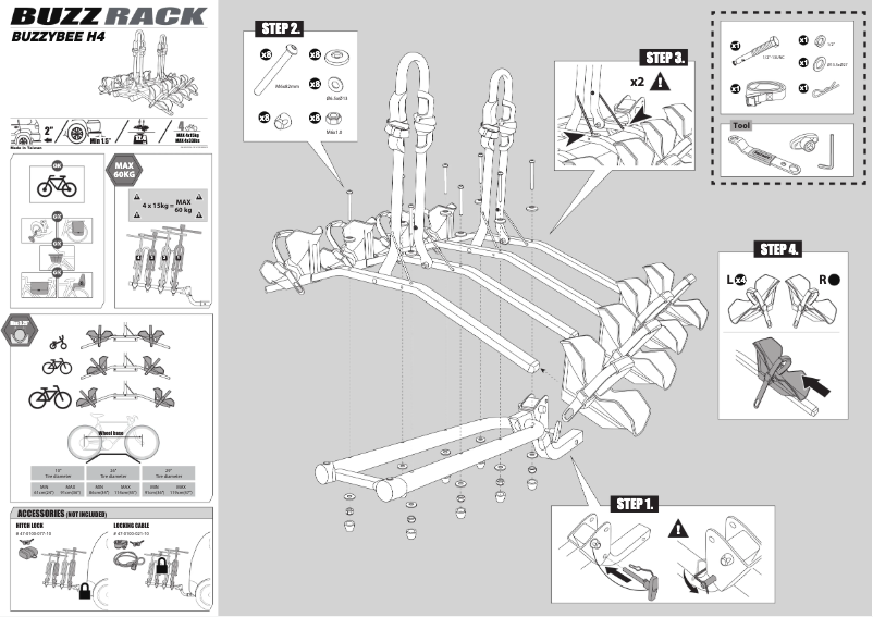Page n°1 - Manuel utilisateur Buzz Rack BuzzyBee H4