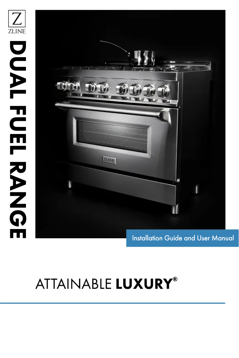 Page 1 de la notice Guide d'installation ZLine RA-BM-30