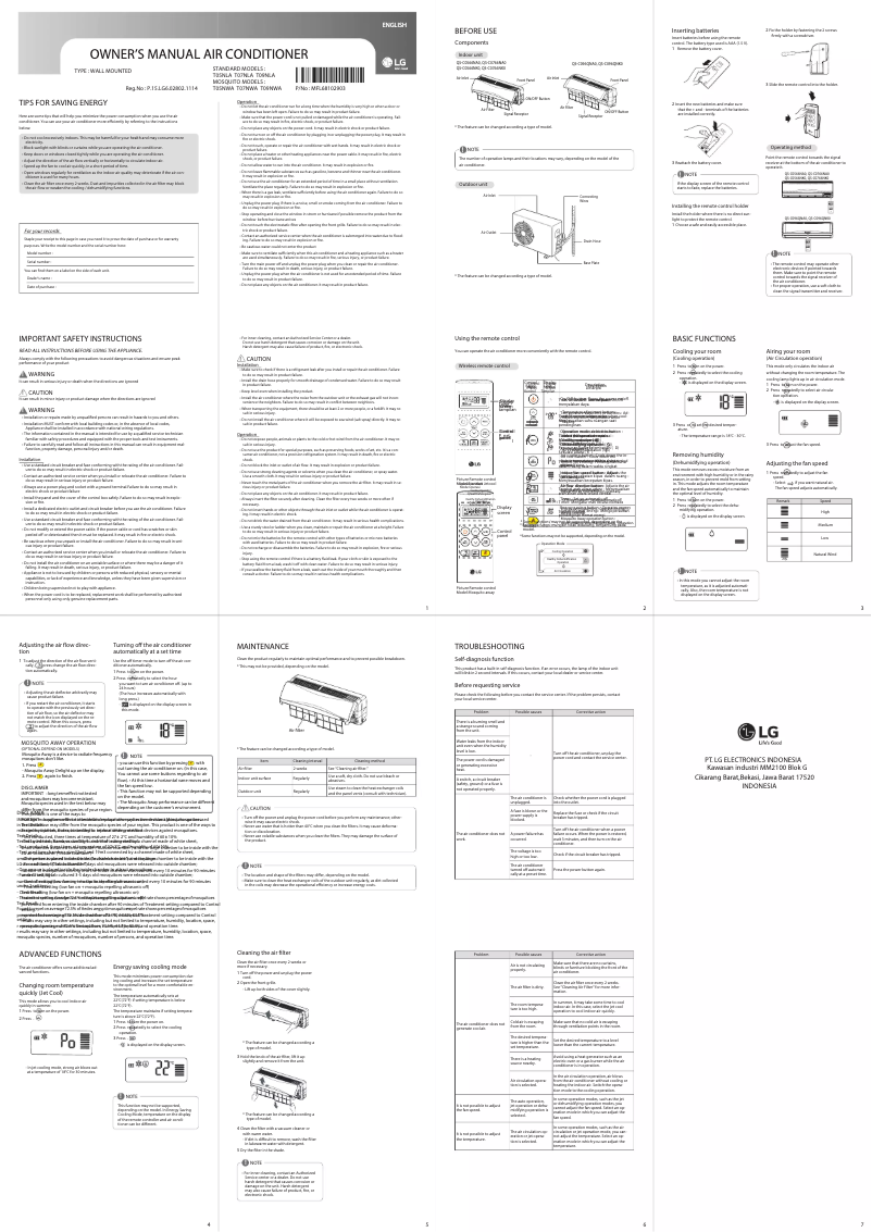 Imagen de la primera página del manual del dispositivo T09NWA