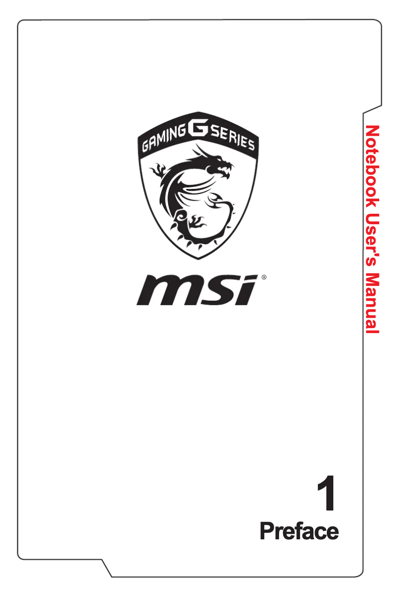 Page 1 de la notice Manuel utilisateur MSI GP62 Leopard Pro