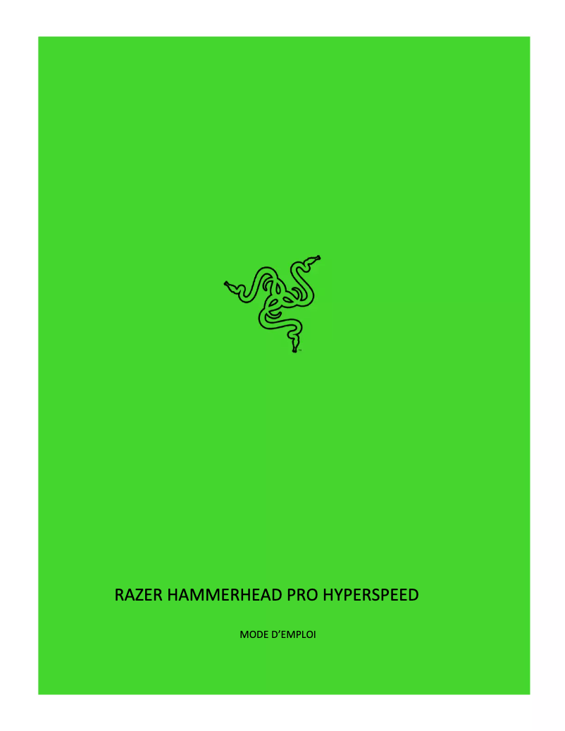 Image de la première page du manuel de l'appareil Hammerhead Pro HyperSpeed