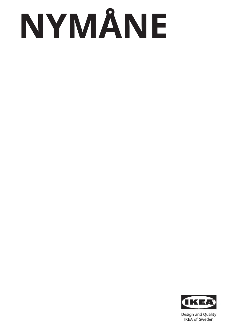 Page 1 de la notice Manuel utilisateur Ikea NYMÅNE 105.242.58