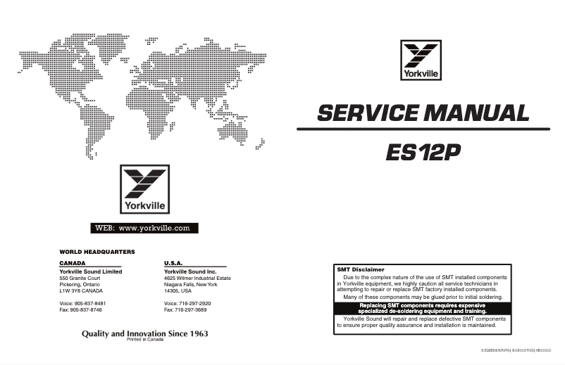 Image de la première page du manuel de l'appareil Elite ES12P