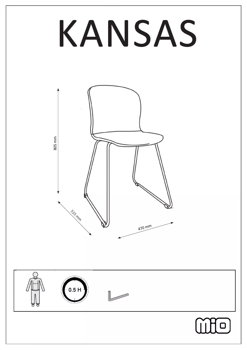 Page 1 de la notice Manuel utilisateur Mio Kansas