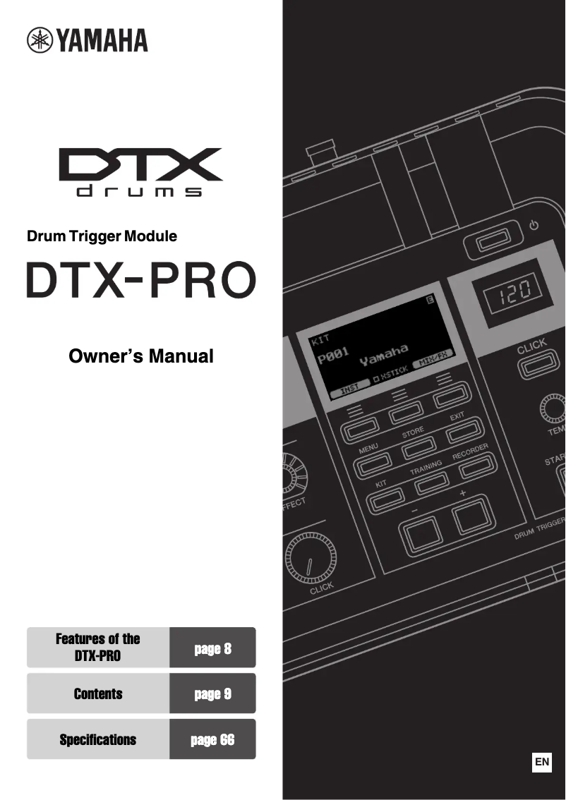 Page n°1 - Manuel utilisateur Yamaha DTX6K2-X