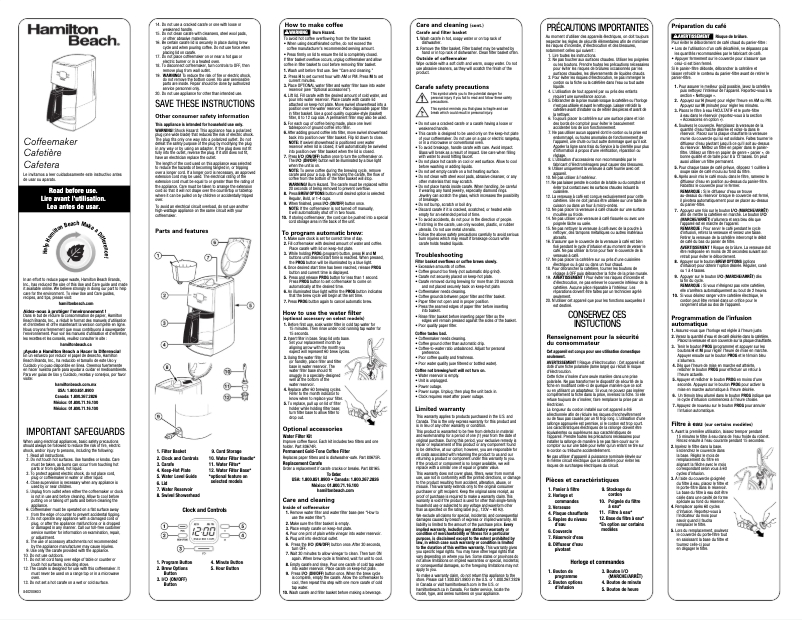 Image de la première page du manuel de l'appareil Programmable 43254R