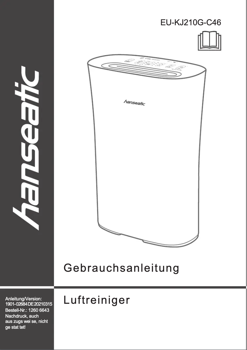 Page n°1 - Manuel utilisateur Hanseatic EU-KJ210G-C46