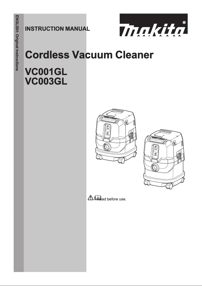 Image de la première page du manuel de l'appareil VC001GLD21