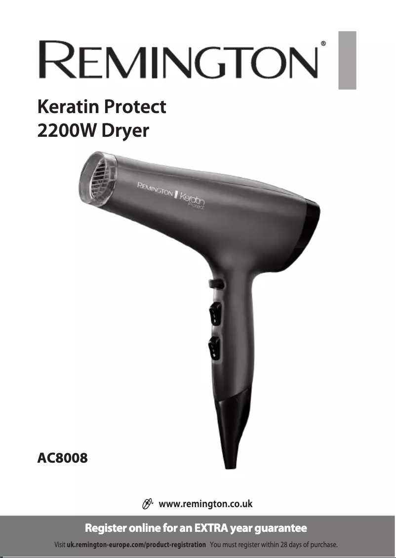 Image de la première page du manuel de l'appareil AC8008