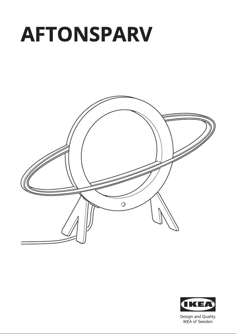 Image de la première page du manuel de l'appareil AFTONSPARV 705.587.83