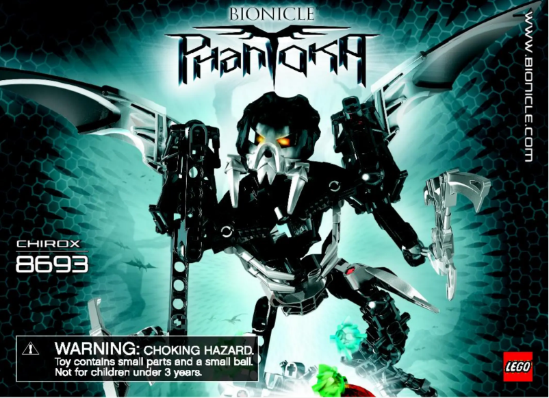 Page n°1 - Manuel utilisateur Lego Bionicle 8693