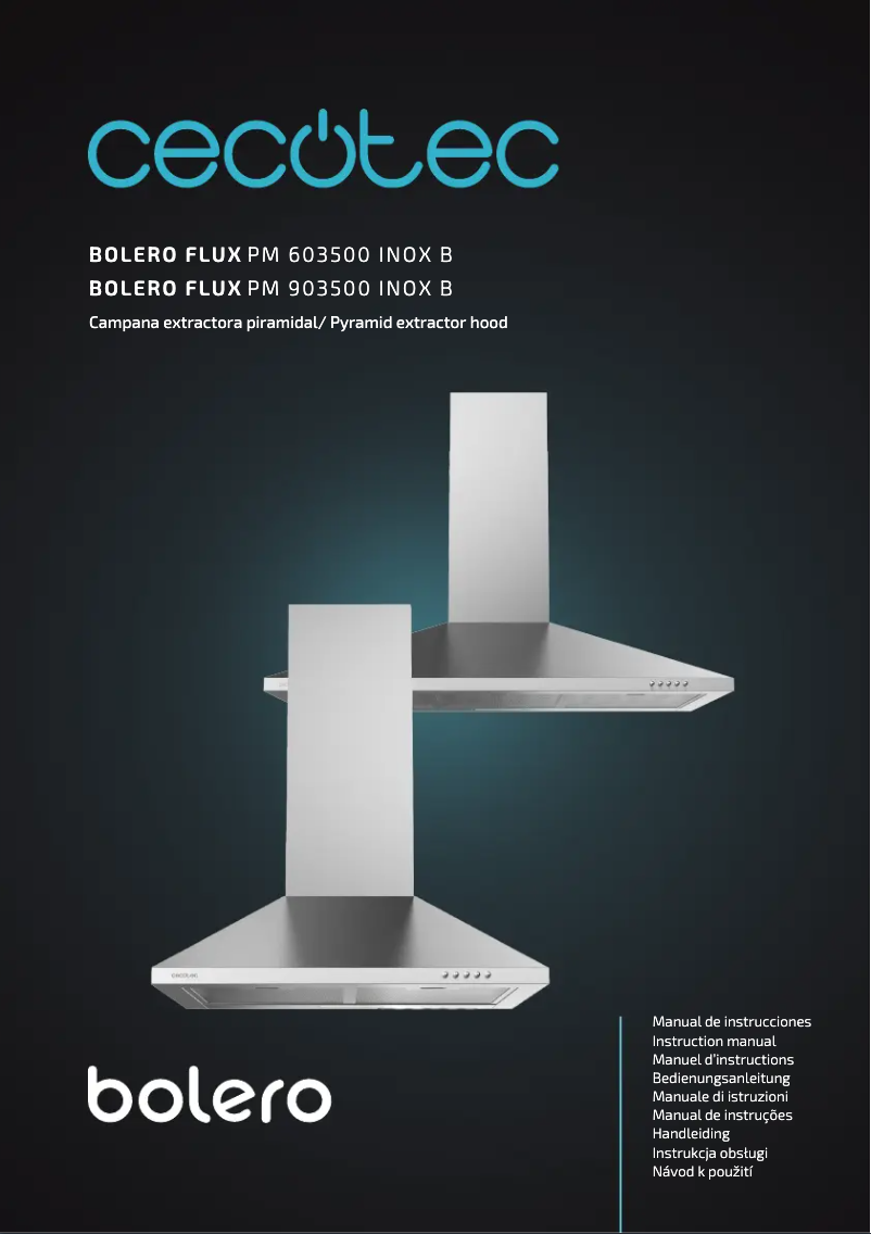 Página 1 del manual Manual de usuario Cecotec Bolero Flux PM 603500 Inox B