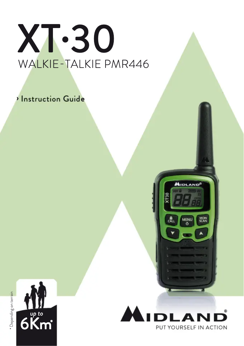 Page 1 de la notice Manuel utilisateur Midland XT30
