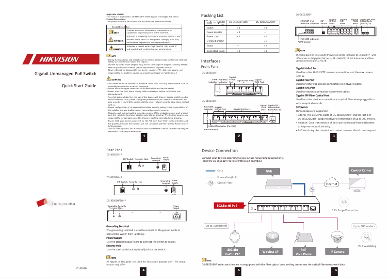 Image de la première page du manuel de l'appareil DS-3E0520HP-E