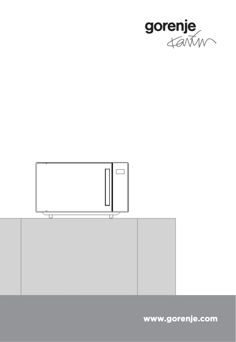 Page n°1 - Manuel utilisateur Gorenje MO20KARIM