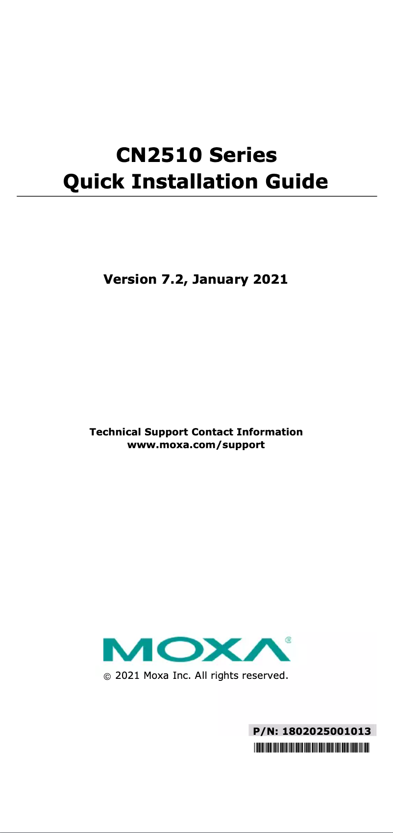 Image de la première page du manuel de l'appareil CN2510