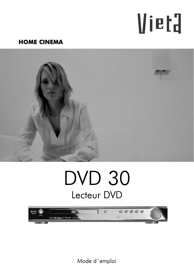 Page n°1 - Manuel utilisateur Vieta DVD30