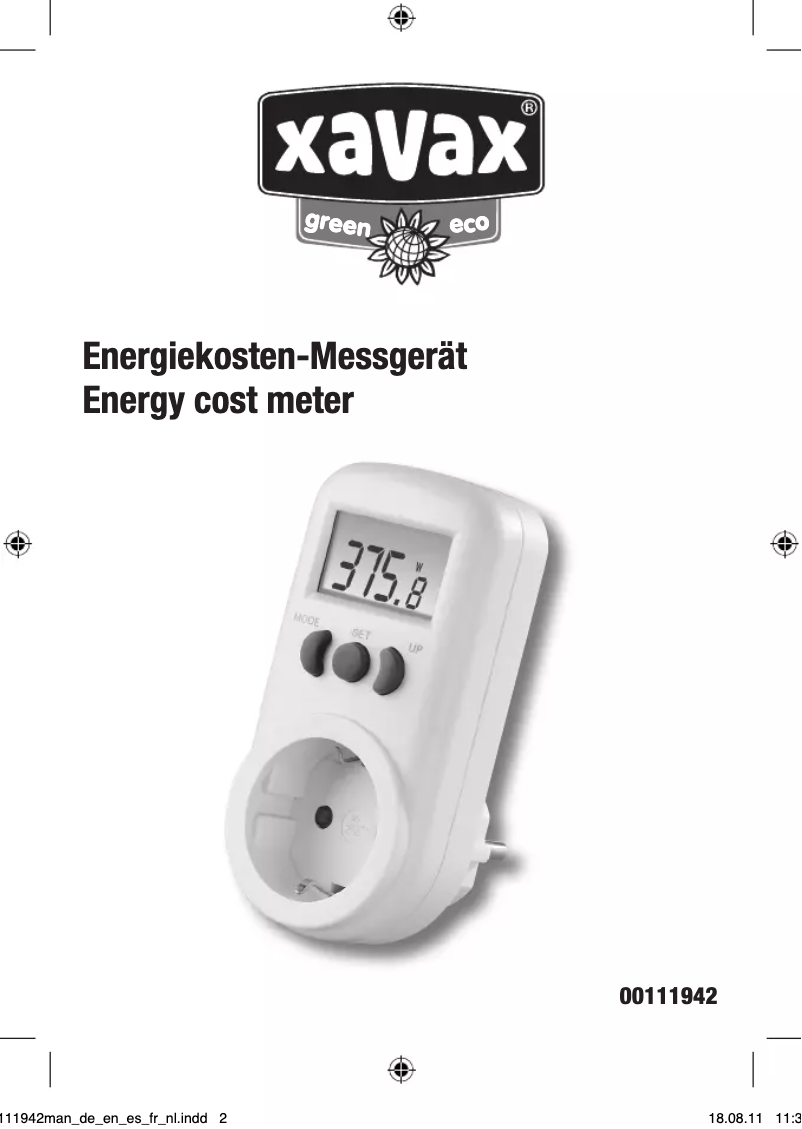Image de la première page du manuel de l'appareil 00111942