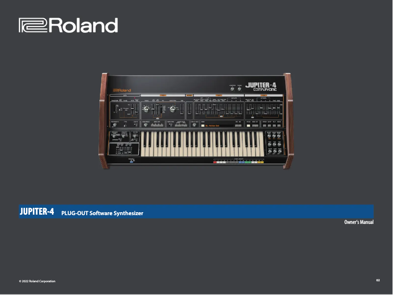 Page 1 de la notice Manuel utilisateur Roland JUPITER-4