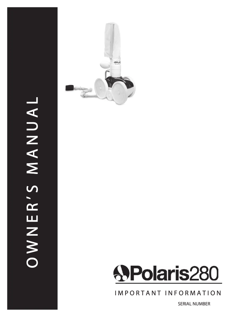 Page n°1 - Manuel utilisateur Polaris Vac-Sweep 280
