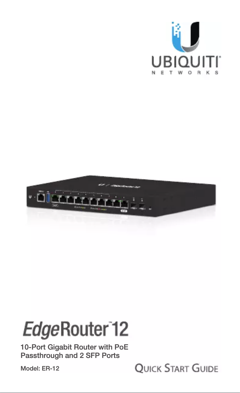 Página 1 del manual Manual de usuario Ubiquiti Networks EdgeRouter 12