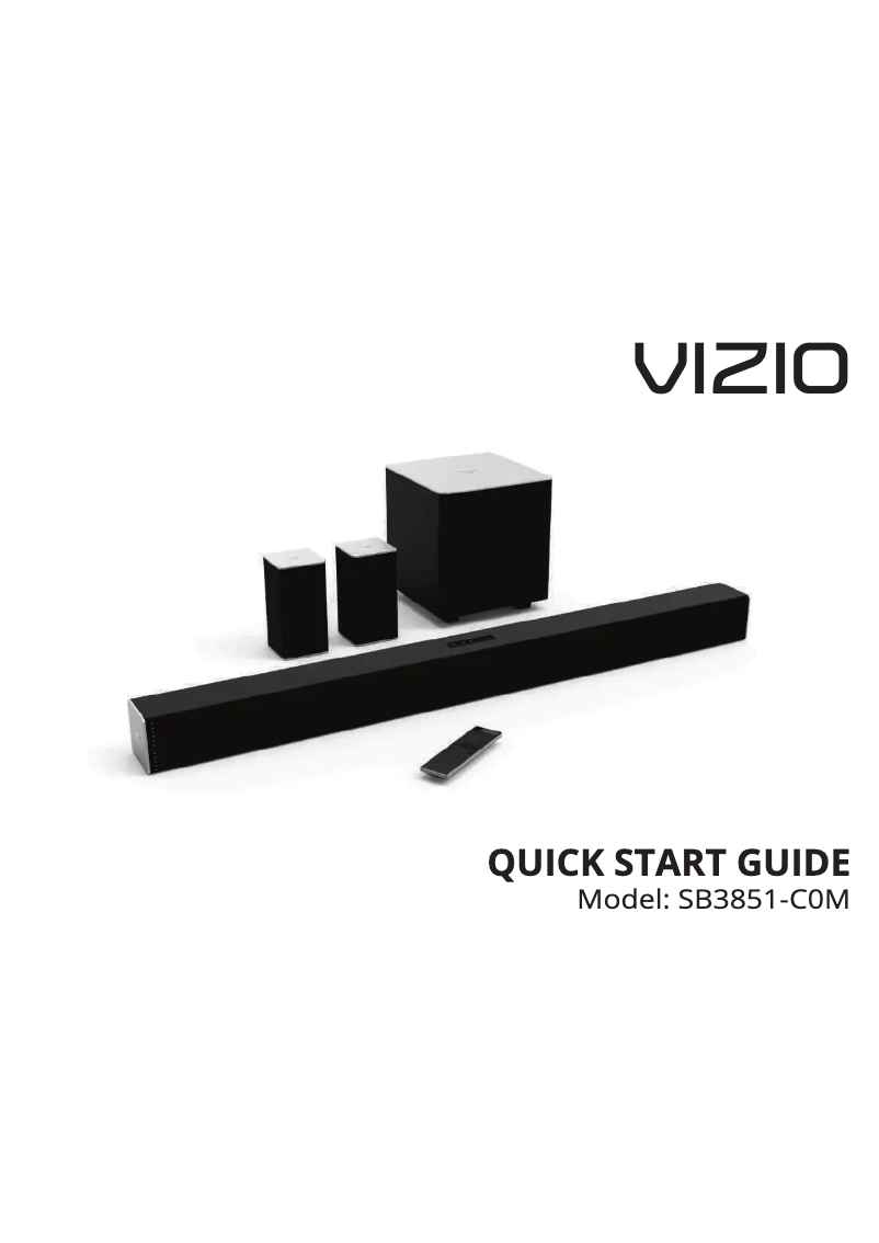 Image de la première page du manuel de l'appareil SB3851-C0M