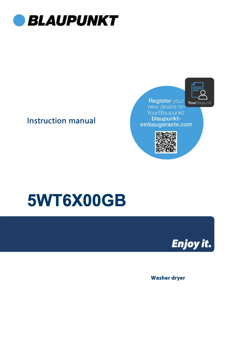 Image de la première page du manuel de l'appareil 5WT6X00GB