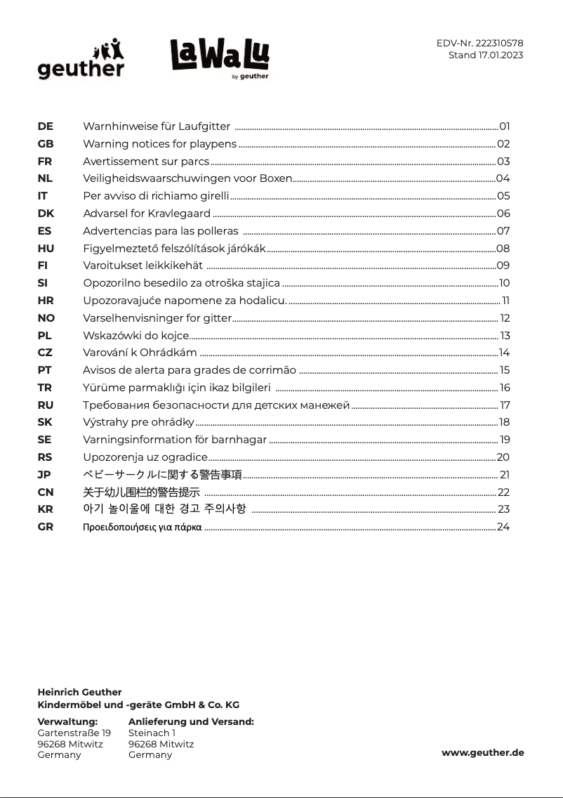 Image de la première page du manuel de l'appareil Lucilee Plus 2263+