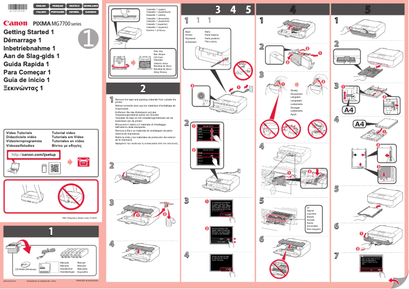 Page n°1 - Manuel utilisateur Canon Pixma MG7700